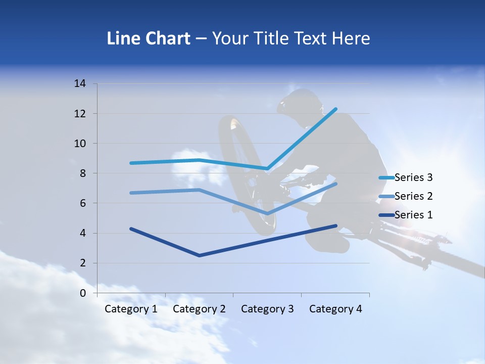 A Mountainbiker Flys Across The Sky During A Freeriding Contest Held In Whistler, Bc. PowerPoint Template