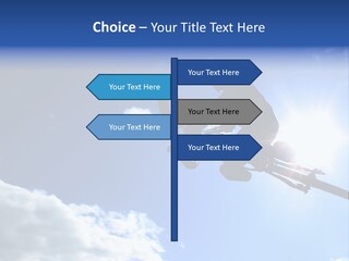 A Mountainbiker Flys Across The Sky During A Freeriding Contest Held In Whistler, Bc. PowerPoint Template