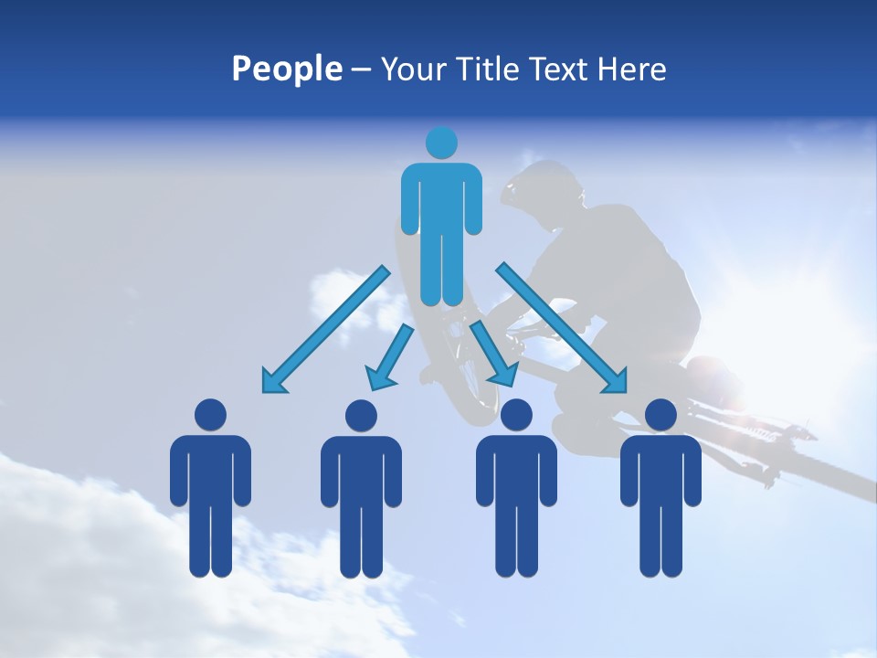 A Mountainbiker Flys Across The Sky During A Freeriding Contest Held In Whistler, Bc. PowerPoint Template