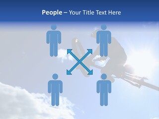 A Mountainbiker Flys Across The Sky During A Freeriding Contest Held In Whistler, Bc. PowerPoint Template