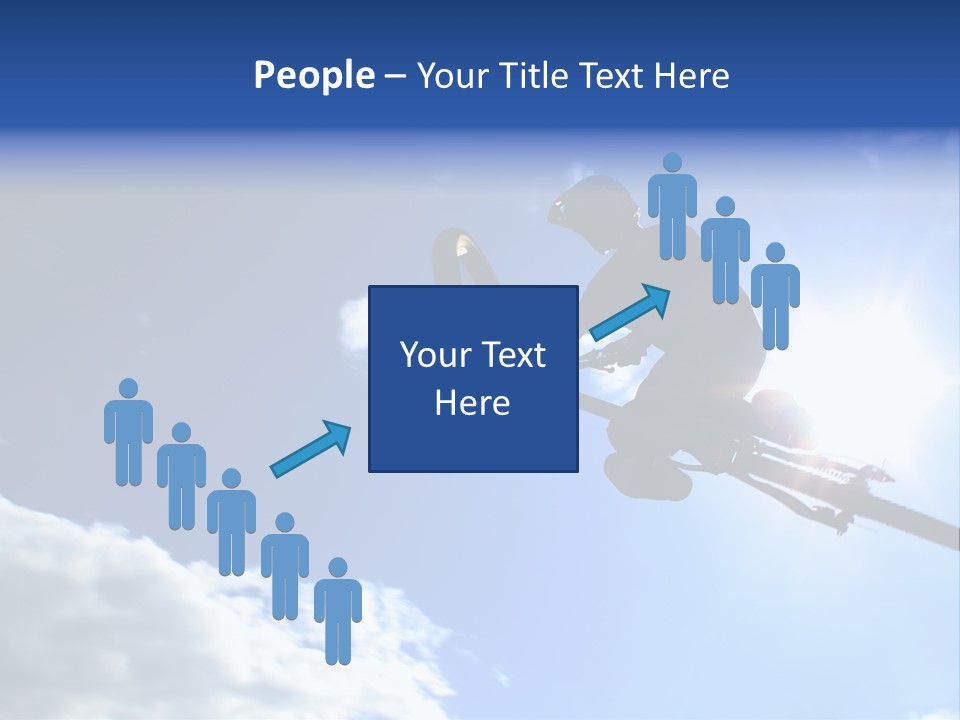 A Mountainbiker Flys Across The Sky During A Freeriding Contest Held In Whistler, Bc. PowerPoint Template