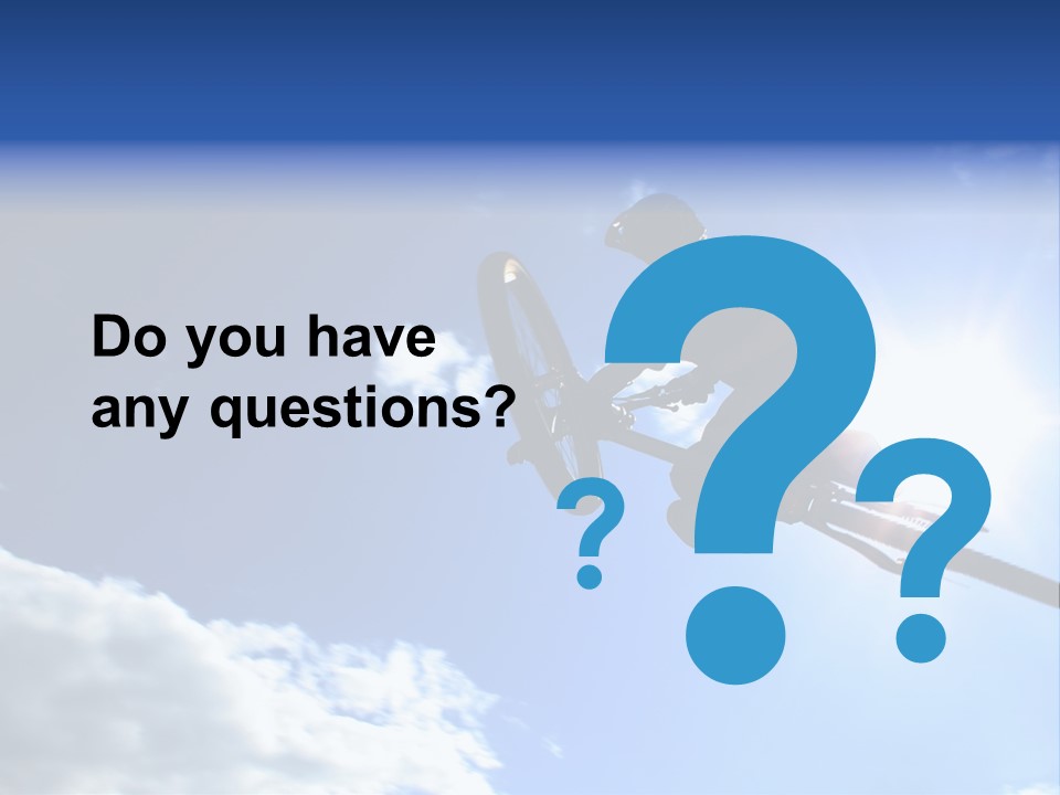 A Mountainbiker Flys Across The Sky During A Freeriding Contest Held In Whistler, Bc. PowerPoint Template