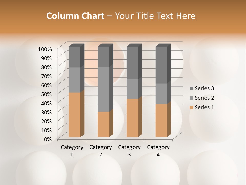 Block Of Sixteen Eggs; Fifteen Are Undisturbed, The Last Is Halved With The Yolk Sitting The Shell. Shot From Above On White Background. PowerPoint Template