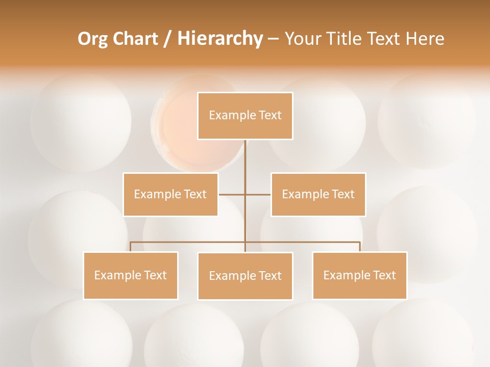 Block Of Sixteen Eggs; Fifteen Are Undisturbed, The Last Is Halved With The Yolk Sitting The Shell. Shot From Above On White Background. PowerPoint Template