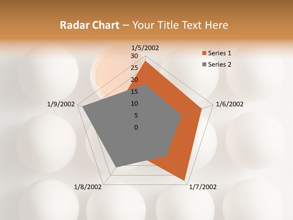 Block Of Sixteen Eggs; Fifteen Are Undisturbed, The Last Is Halved With The Yolk Sitting The Shell. Shot From Above On White Background. PowerPoint Template