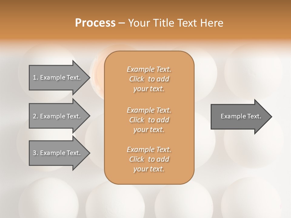 Block Of Sixteen Eggs; Fifteen Are Undisturbed, The Last Is Halved With The Yolk Sitting The Shell. Shot From Above On White Background. PowerPoint Template
