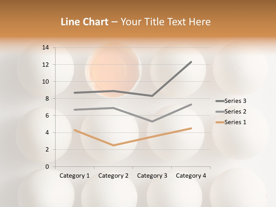 Block Of Sixteen Eggs; Fifteen Are Undisturbed, The Last Is Halved With The Yolk Sitting The Shell. Shot From Above On White Background. PowerPoint Template