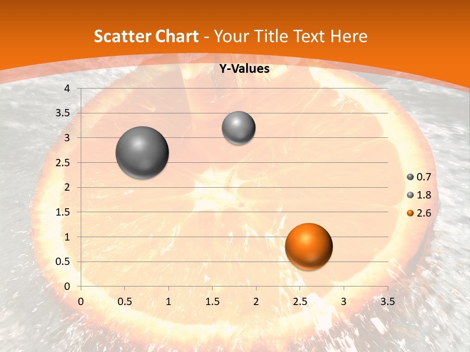 An Orange Being Squeezed Into Water With A Fork PowerPoint Template