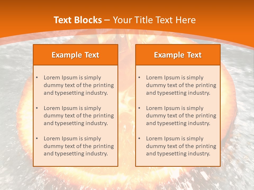 An Orange Being Squeezed Into Water With A Fork PowerPoint Template