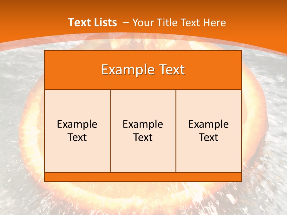 An Orange Being Squeezed Into Water With A Fork PowerPoint Template