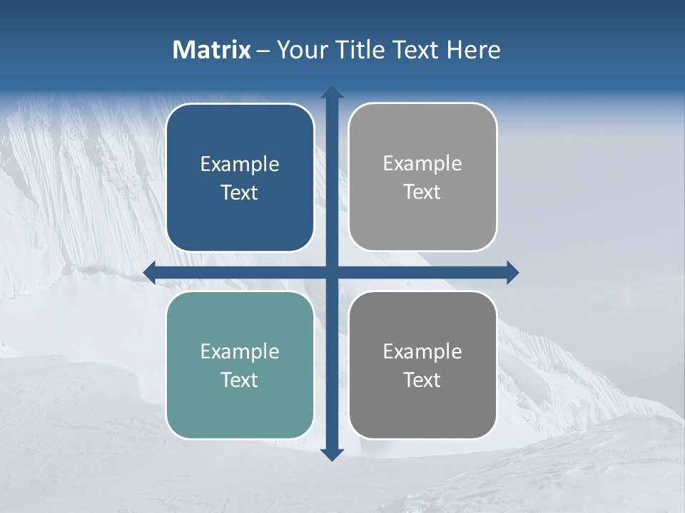 Beautiful Mountain Alpamayo PowerPoint Template