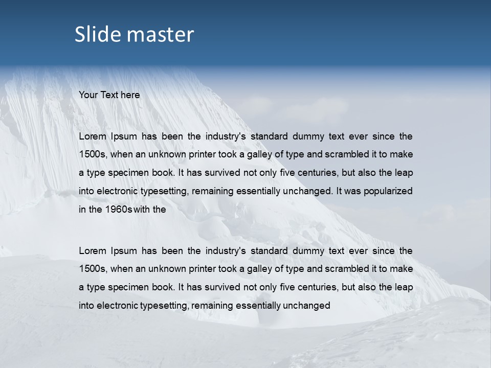 Beautiful Mountain Alpamayo PowerPoint Template