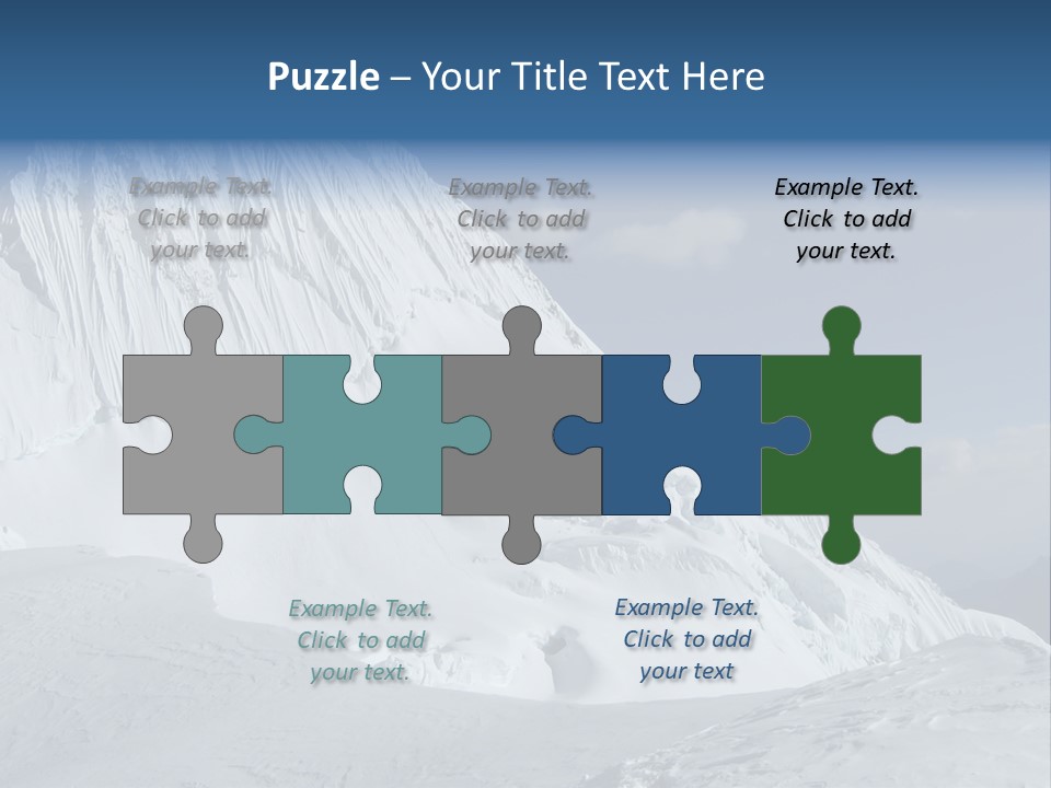 Beautiful Mountain Alpamayo PowerPoint Template