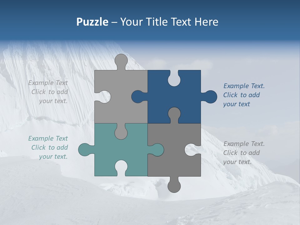 Beautiful Mountain Alpamayo PowerPoint Template