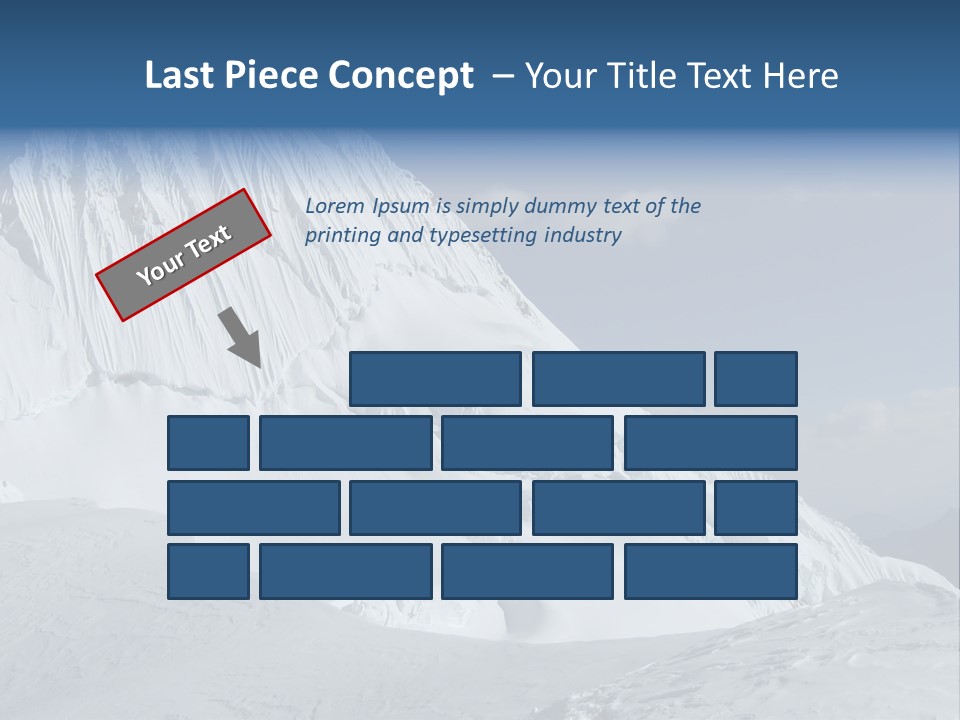 Beautiful Mountain Alpamayo PowerPoint Template
