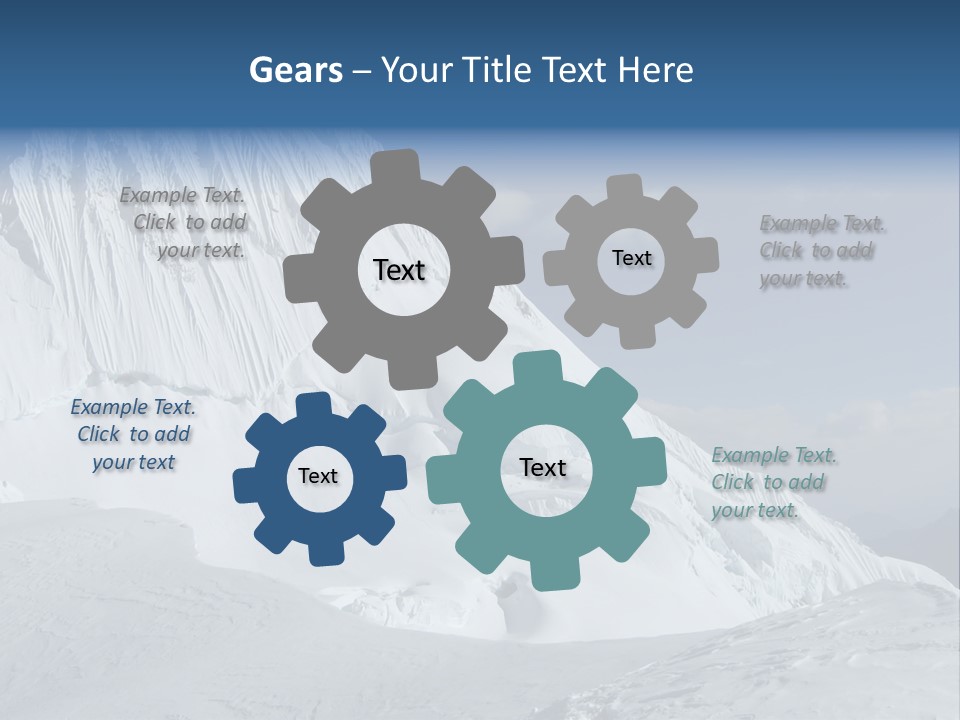 Beautiful Mountain Alpamayo PowerPoint Template