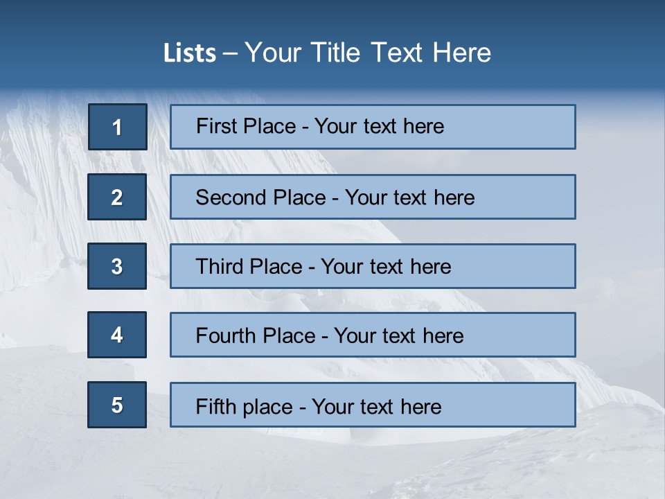 Beautiful Mountain Alpamayo PowerPoint Template