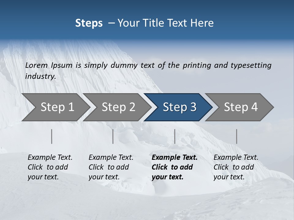 Beautiful Mountain Alpamayo PowerPoint Template