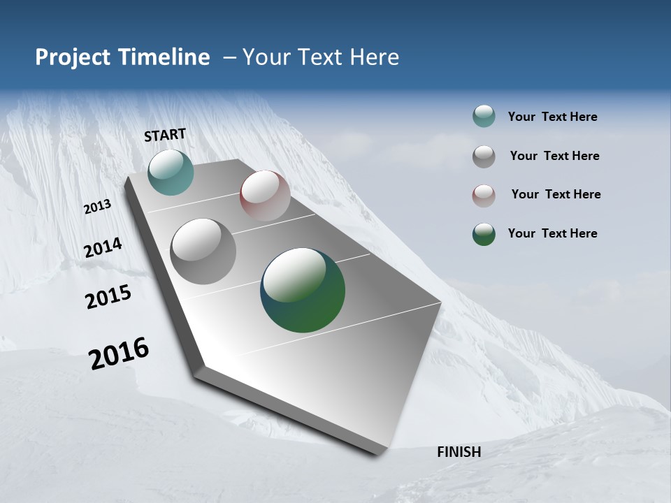 Beautiful Mountain Alpamayo PowerPoint Template