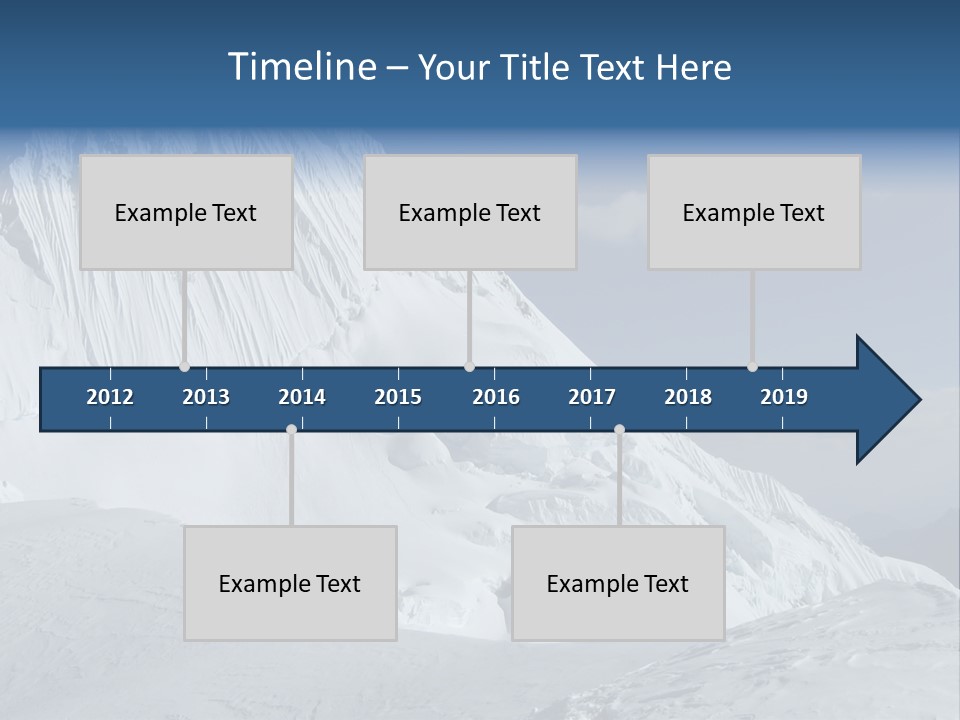 Beautiful Mountain Alpamayo PowerPoint Template