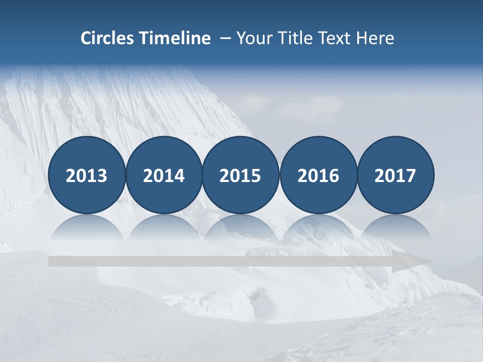 Beautiful Mountain Alpamayo PowerPoint Template
