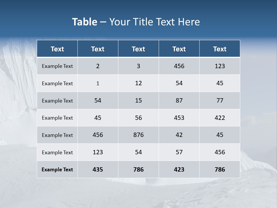 Beautiful Mountain Alpamayo PowerPoint Template