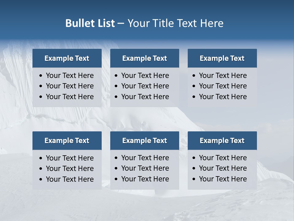 Beautiful Mountain Alpamayo PowerPoint Template