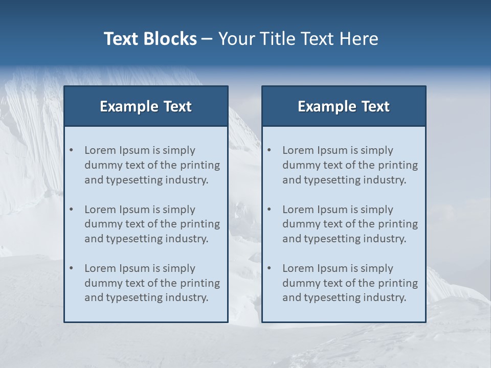 Beautiful Mountain Alpamayo PowerPoint Template