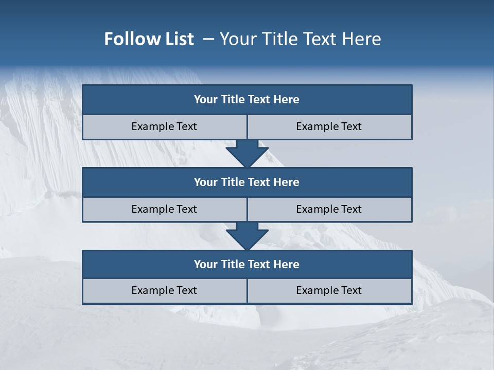 Beautiful Mountain Alpamayo PowerPoint Template