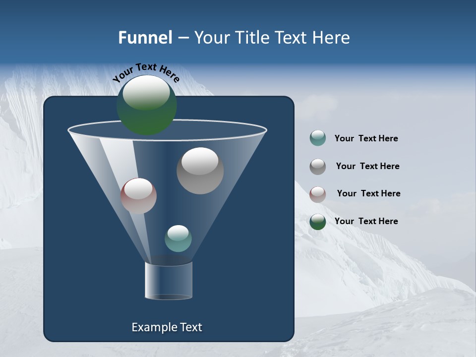 Beautiful Mountain Alpamayo PowerPoint Template