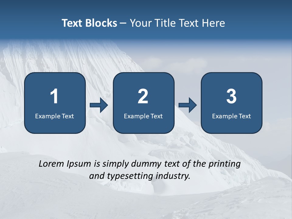 Beautiful Mountain Alpamayo PowerPoint Template