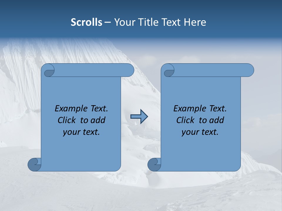 Beautiful Mountain Alpamayo PowerPoint Template
