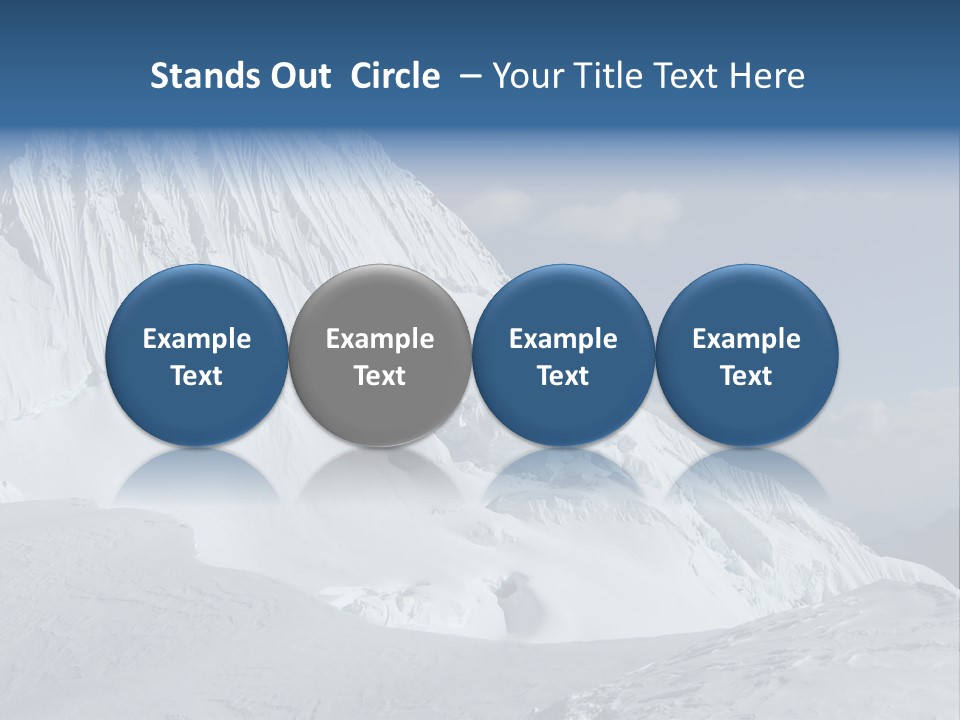 Beautiful Mountain Alpamayo PowerPoint Template