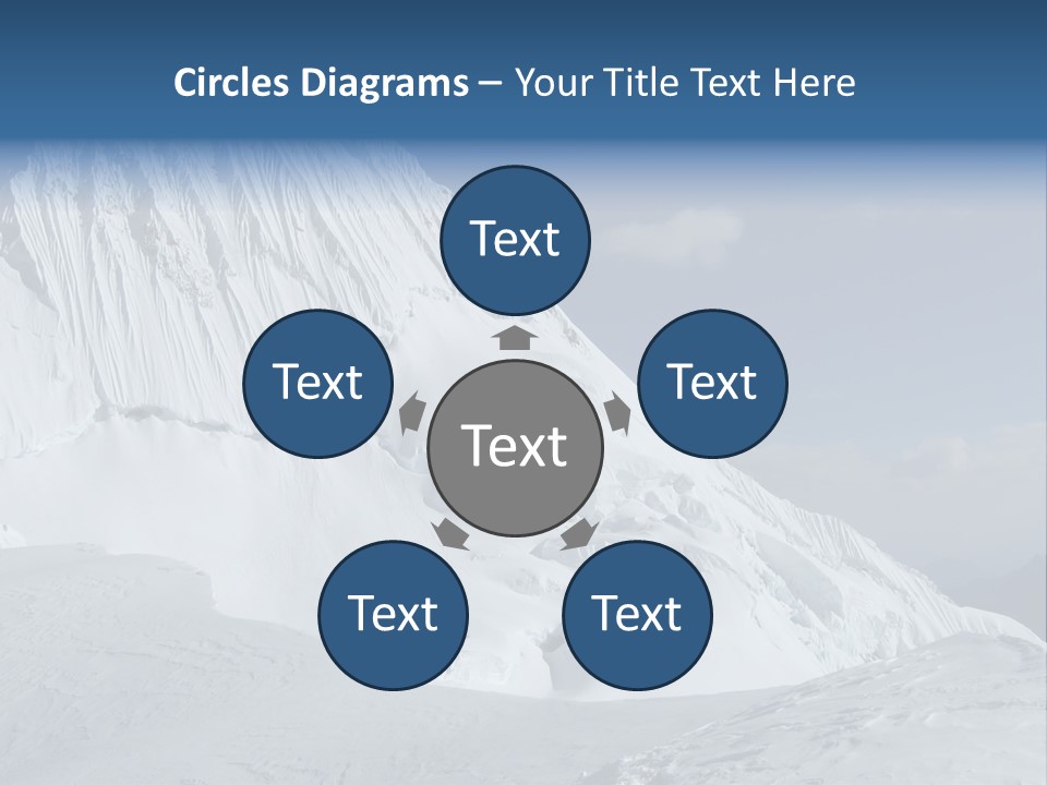 Beautiful Mountain Alpamayo PowerPoint Template
