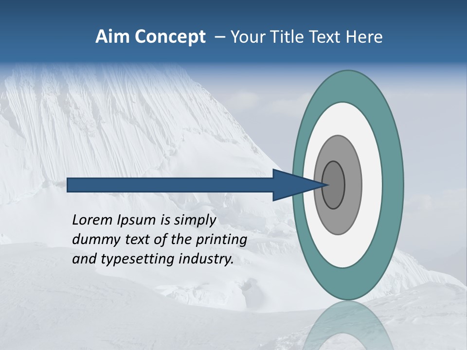 Beautiful Mountain Alpamayo PowerPoint Template