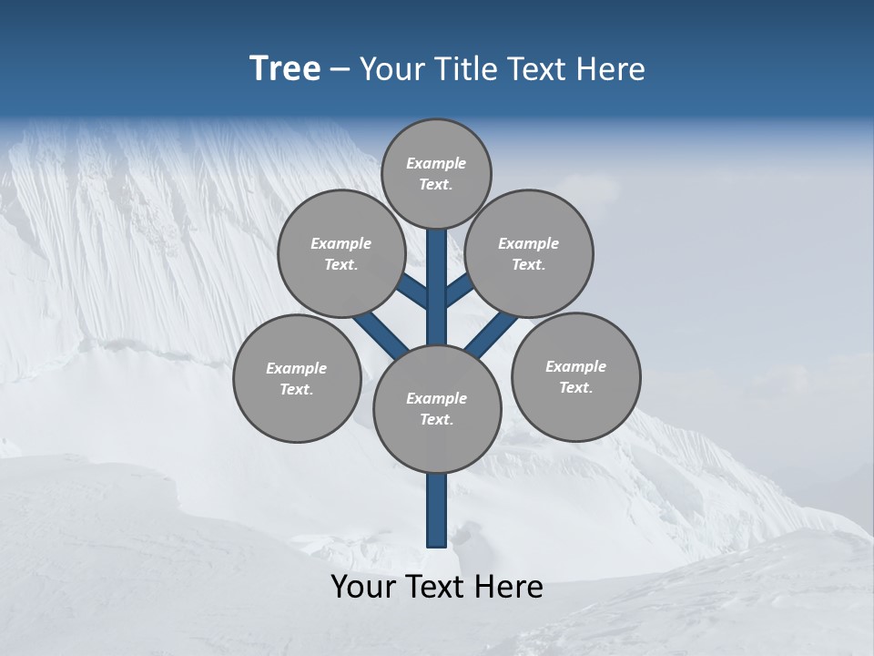 Beautiful Mountain Alpamayo PowerPoint Template