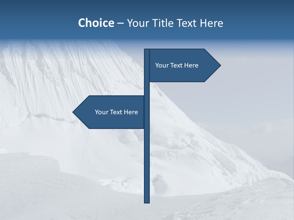 Beautiful Mountain Alpamayo PowerPoint Template