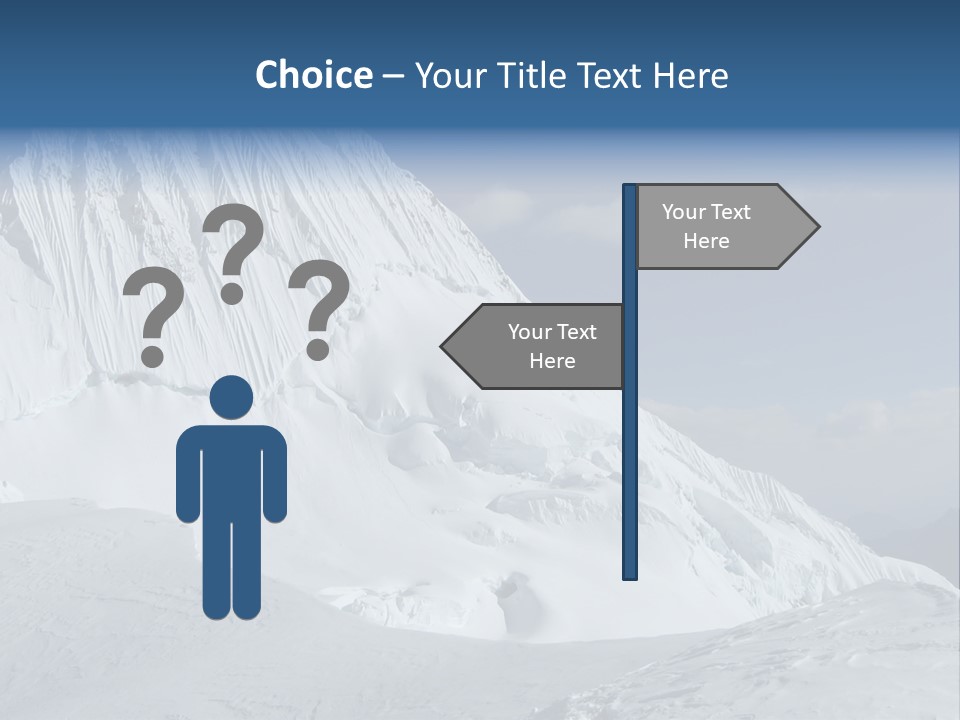 Beautiful Mountain Alpamayo PowerPoint Template