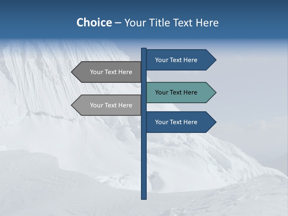 Beautiful Mountain Alpamayo PowerPoint Template