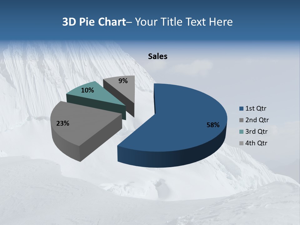 Beautiful Mountain Alpamayo PowerPoint Template