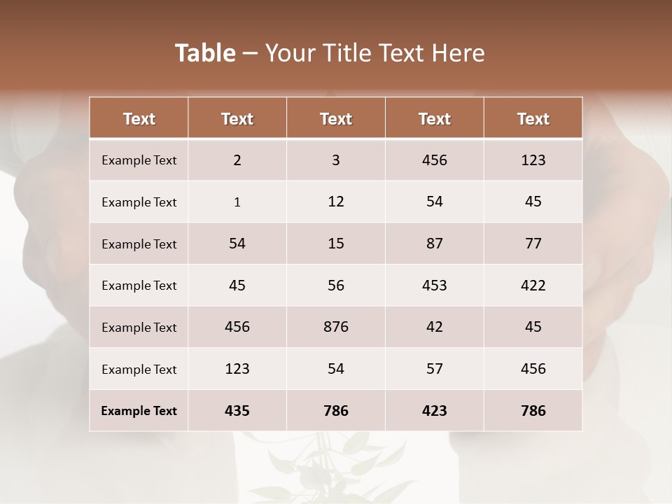 Business Men Holding A Plant Between Hands On White PowerPoint Template