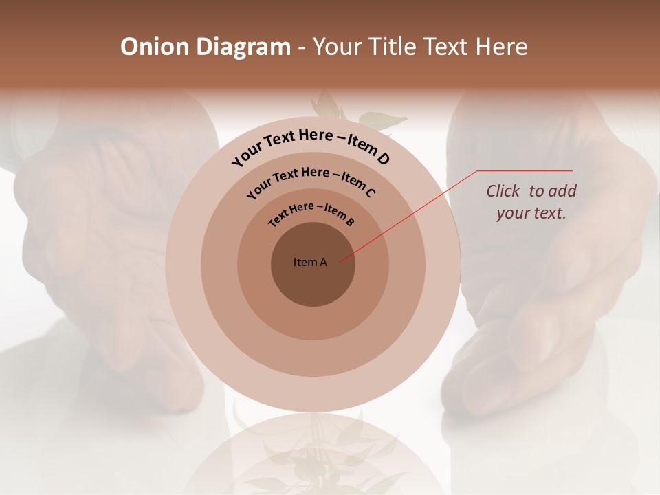 Business Men Holding A Plant Between Hands On White PowerPoint Template