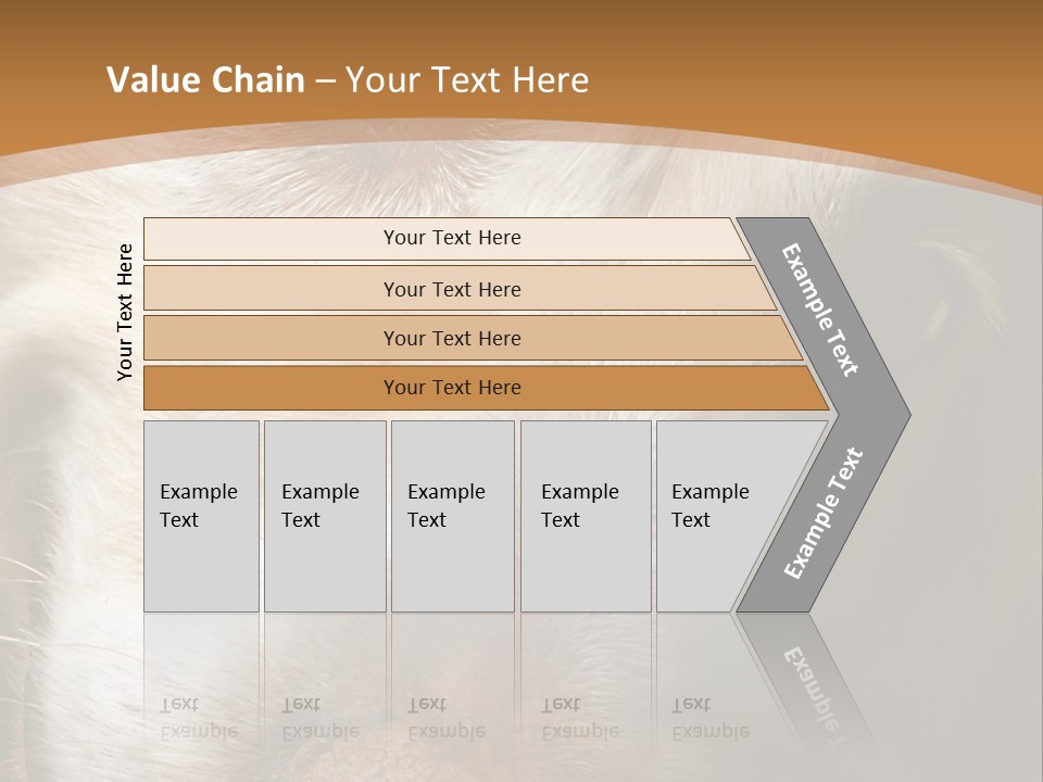 Smiling Dog, Gold Retriever Head Shot PowerPoint Template