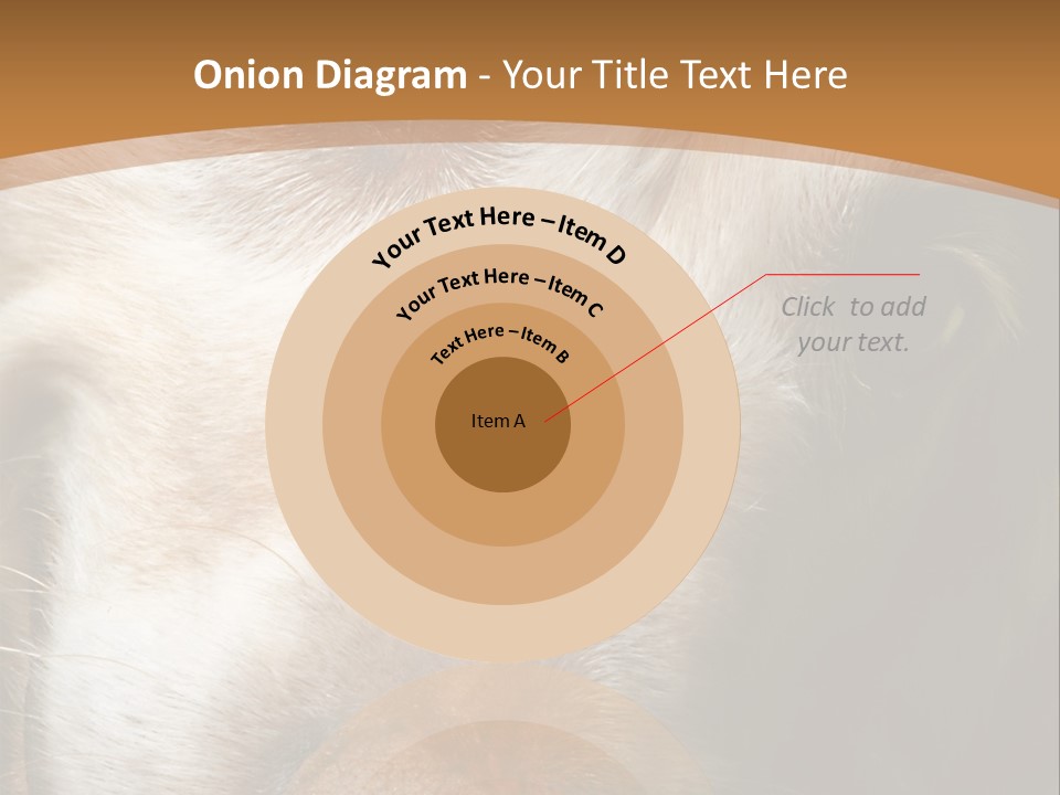 Smiling Dog, Gold Retriever Head Shot PowerPoint Template