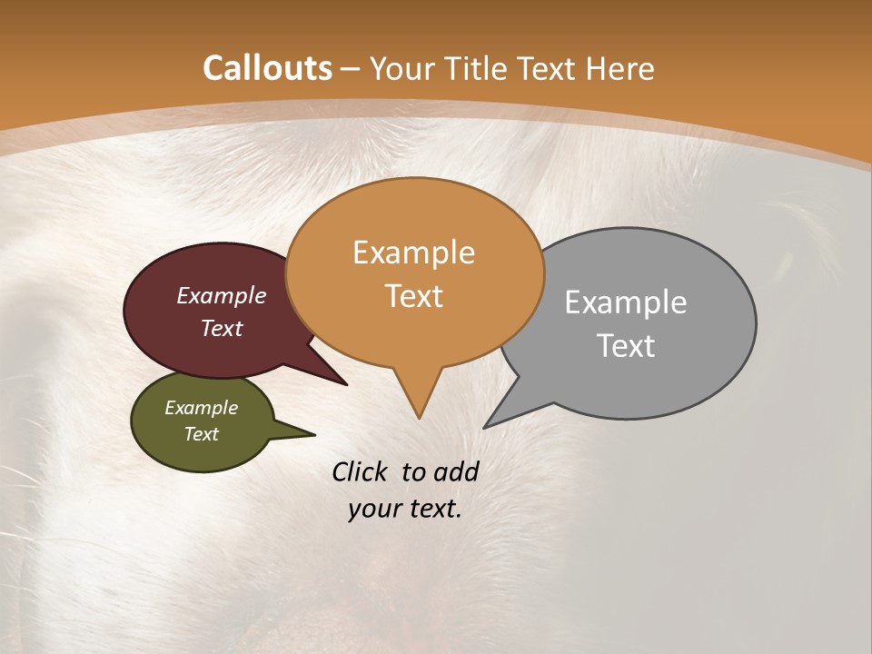 Smiling Dog, Gold Retriever Head Shot PowerPoint Template