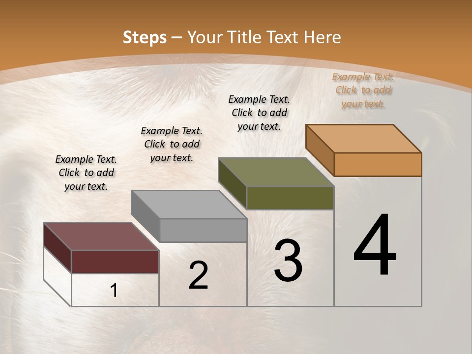 Smiling Dog, Gold Retriever Head Shot PowerPoint Template