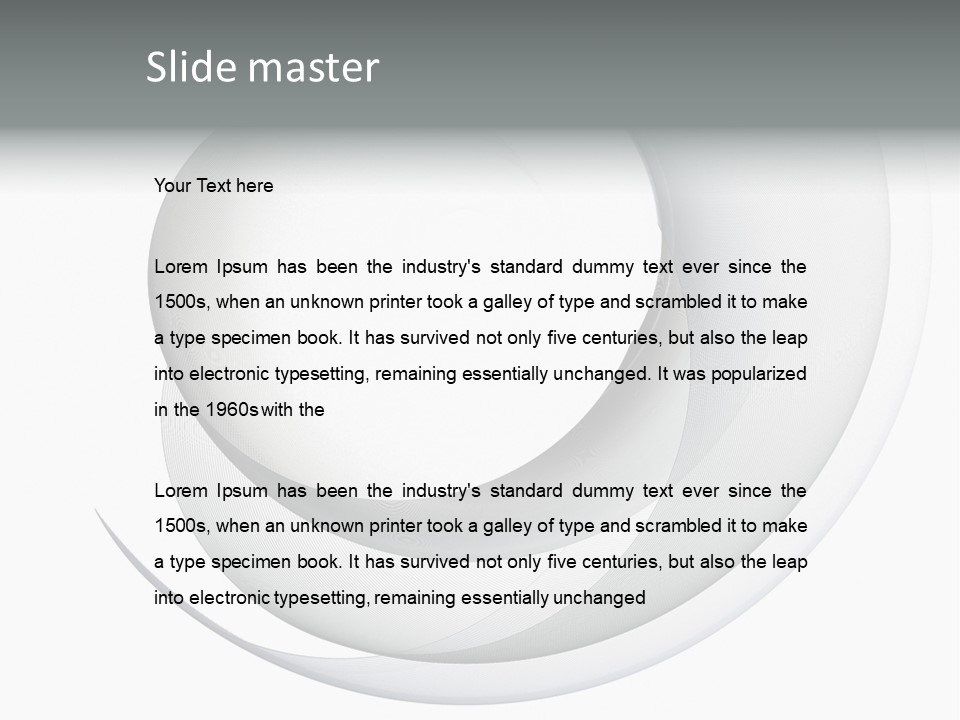 Abstract Curved Background PowerPoint Template