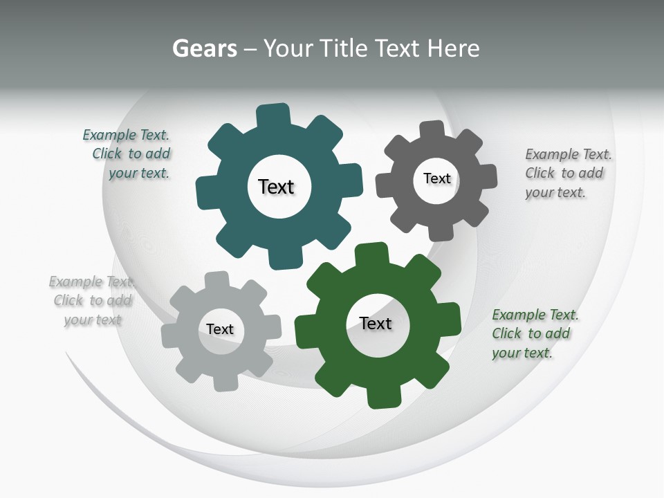 Abstract Curved Background PowerPoint Template