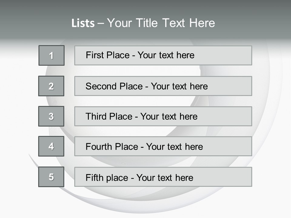Abstract Curved Background PowerPoint Template