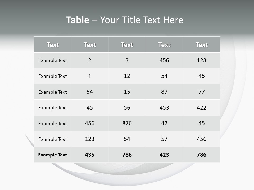 Abstract Curved Background PowerPoint Template